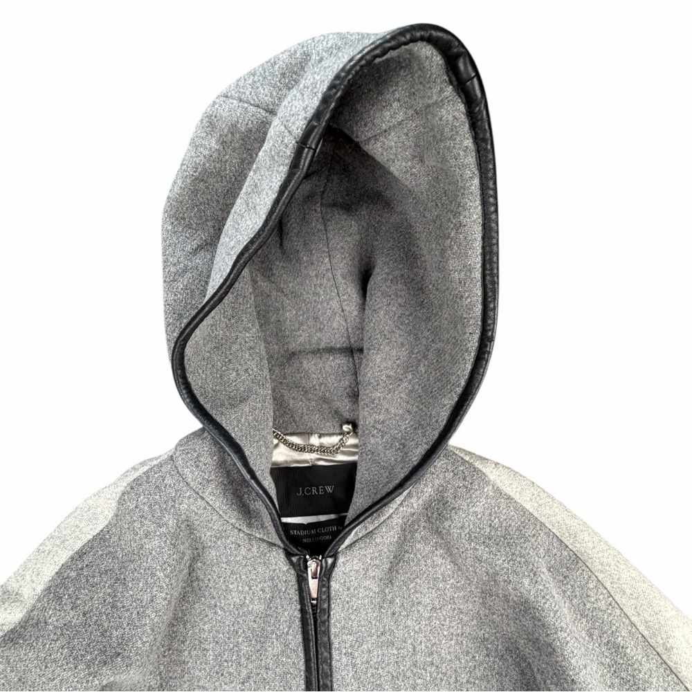 J.CREW Women's Italian Wool Stadium Cloth Cocoon Coat In Grey/Black Size 4 - Picture 6 of 13